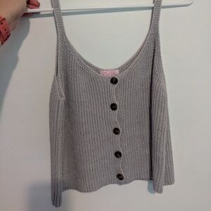 Crocheted Pink Lily Tanktop